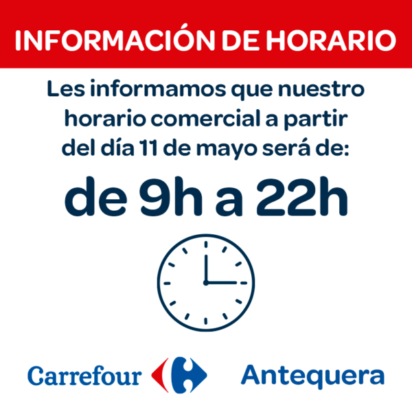 Información de horario, Centro Comercial La Verónica