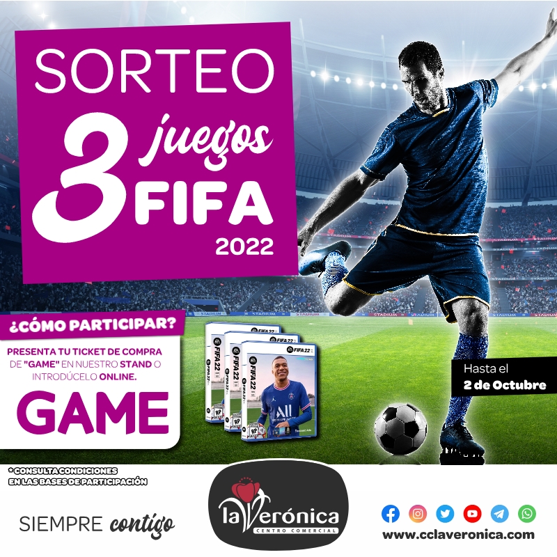 Sorteo Fifa 2022 Game, Centro Comercial la Verónica