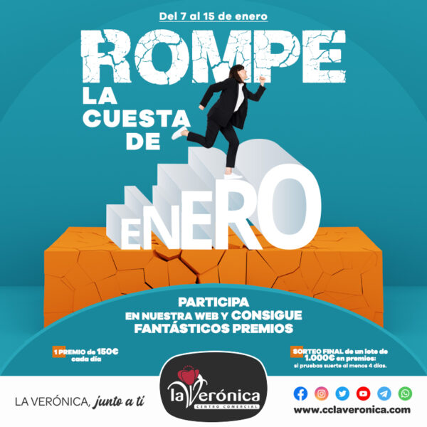Sorteo Rompe la cuesta de Enero, Centro comercial La Verónica